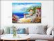 Hand - painted Impressionism Mediterranean Oil Painting Vacation Harbor